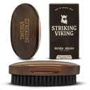 Viking Bear Brush meestele - 4, 3-tolline Beech Wood Handle, Brown - Boar Bristle Bear Brush, Travel Size Detangler & Static Reduktor