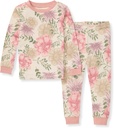 Burt's Bees Baby Girls' Pajamas, 2-Piece Long Sleeve Tee ja Pants Organic Cotton PJ Set