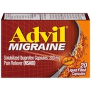 Advil Migreen Peavalu Relief , Ibuprofeen Kapslid Ibuprofeen 200mg Migreen Relief , Iiveldus Relief ja Valgustundlikkus Relief - 20 Vedel Täidetud Kapslid
