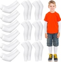 Panitay 6 Set ekseem Käte ja jalgade varrukad kriimustada Elastsed käevarrukad Põlvemähis Ekseem Kate Itch Relief ja märg ravi (Kid, White)