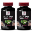 Juuste revitalizer - GRAY HAIR REVERSE - värvitõus, säravad juuksed, juuksevärvi taaselustamine, juuste ümberkujundamine, läikivad juuksed, nooruslik välimus, rikas juuste värv, juuste sära, värske juuste värv 2Bot 120Caps