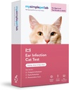 MySimplePetLab Cat Ear Infection Test Kit, Vet Heakskiidetud, Avastab Pärmi Ja Bakterid, Mail-in Kit, Kiired Tulemused, Lihtne Kodus Kasutamine Haisu, Sügelevad Kõrvad, Toetab Kasside Kõrva Tervist