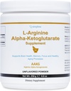 Simplesa AAKG Arginiinipulber, L-arginiin Alpha-ketoglutaraadi lisand, 2000mg per Serving, toetab aju tervist, mälu, fookust ja tervislikke vananemisprotsesse, 250 g pulbrit
