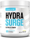 Jacked Factory HYDRASURGE Electrolyte Powder - Hüdratsioonilisa w / Key Minerals, Himaalaja meresool, kookosvesi - Keto sõbralik, looduslikult magustatud - 60 Servings, Lemonade