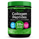 Orgaini hüdrolüüsitud kollageenpeptiidide pulber naistele ja meestele, 20 g rohusöödu kollageen, maitsestamata - juuksed, nahk, küüned ja ühine tugilisand, Paleo & Keto, mitte-GMO, tüüp I ja III, 1lb