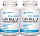 P Puregen Labs Extra Strength Gas Relief Softgels Simethicone 125 mg | Kiire leevendab rõhu, puhituse ja valulik ebamugavus – 2 Pack | Kokku 240 Softgels