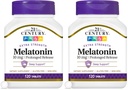 21. sajandi melatoniin 10 Mg pikendatud vabanemine, 120 loendurit (2. pakk)