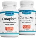 EuroMedica Curaphen - Curcumin Supplement for tsirkulatsiooni ja endorfiini tugi - Toetus juhuslikele ebamugavustele - Aids terved lihased - 120 kapslit, 2 pakendit (240 kapslit)