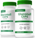 (2 Pack) Glükonull korgid, ametlik Gluco NullCaps valem, puhas toetus stabiilse taseme ja kütuse energia üldise tervise, kõik looduslikud koostisosad, Gluco Null Glyco Optimizer (120 kapslit)