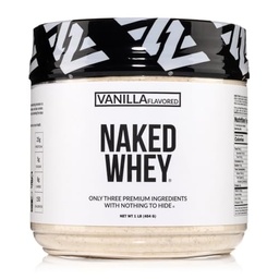 NAKED Vanilla vadakuvalk 1Lb, Ainult 3 Koostisosad, Kõik Looduslik Rohutoit Vadakuvalk Pulber + Vanilla + Kookossuhkur - GMO-vaba, Sojavaba, Gluteenivaba. Abi Lihaste kasv, 12 Servingut