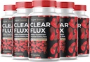 (5 Pack) Clear Flux Supplement Detox Cleanse, Kapslid Veresoone Puhastaja Toetus Täpsem valem, ClearFlux kapslid Maksimaalne tugevus Kõik looduslikud vitamiinid Tervis (300 kapslit)