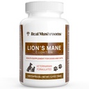Real Seened Lõvi Mane Lemmikloomade Seene Täiendus - Lemmikloomade Heaolu Kapslid - Kassi ja Koera Toidulisandid Ja Vitamiinid - Toeta Mindful Routines - Orgaaniline, Vegan, Non-GMO, 120 Count