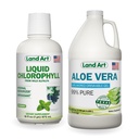 Maakunst Puhas Aloe Vera Joogigeel Maitsestamata 64 fl oz + vedel klorofüll Münt Maitsestatud 16 fl oz