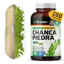 BIO KRAUTER Chanca Piedra kivimurdja kapslid - 1200 mg luumurdja neerude puhastamiseks - 250 Chanca Piedra para Los Riñones Caps - Vegan sapipõie toidulisandid