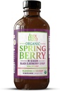 Andi Lynn SpringBerry, orgaaniline Black Elderberry siirup, õietolmu kaitse ja sinus leevendus hooajaliste allergiate jaoks, taimsed immuuntoetused lastele ja täiskasvanutele, 4 oz