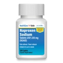 HealthCareAisle Naproxen naatrium, 220 mg - 200 kapslit - valu leevendaja ja palaviku vähendaja, kuni 12 tundi leevendust