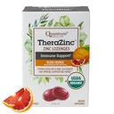 Quantum Health TheraZinc Orgaaniline Tsink Lozenges Echinacea & Honey Immune Support täiskasvanutele ja lastele 12+ Looduslikult maitsestatud veri Apelsin Kiire leevendus ilma järelmaitseta - 25 Count