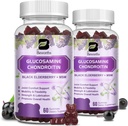 (2 Pack) Glükoosamiin Chondroitin Gummies, eriti tugev ühine tugi täiendada MSM ja Elderberry liikuvuse ja paindlikkuse, antioksüdantide toetus meestele ja naistele, 120 Gummies