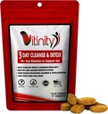 VITINITY 3 päeva Detox - Natural kogu keha Detox pillid - Colon Cleanse seedetrakti tervise - Taimne täiendus kaalu, puhituse ja kõhukinnisuse leevendamiseks - Apple Siider äädikas ja Cayenne Pepper (1)