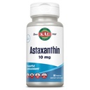 KAL Astaksantiin 10mg, võimas antioksüdantide lisand, silmade tervis ja aju lisand, looduslikust taimsest allikast, mitte-GMO, vegan, gluteenivaba, 30 serveerimist, 60 VegCaps
