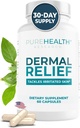 PUREHEALTH UURINGUD Nahaabilisandid - ärritatud naha, ekseemi ja dermatiidi jaoks L-Histidiiniga, Ashwagandha juureekstrakt, Rhodiola Crenulata, D-vitamiin ja E - 1 pudel - 60 kapslit