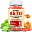 Keto ACV Gummies Advanced Formula, Apple Cider Äädikas Gummies Formuleeritud Granaatõunapeedi Mahl Pulber B12, 1500MG Vegan Non GMO 56 Gummys