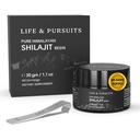 Life & Pursuits 100% Pure Real India Himalayan Shilajit vaik, 1,1 oz 500mg, minimaalselt 75% Fulvic Acid, 85+ Trace Minerals, Dietary Supplement for Men 3rd Party Lab Test Report, 60 Servings (Pack of 1)