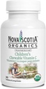 Nova Scotia Organics Laste näritav C-vitamiin (30 närimistabletti); sertifitseeritud orgaaniline; Vegan, orgaaniline Acerola Berries