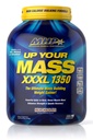 Maksimaalne inimese jõudlus MHP UYM XXXL 1350 Mass Building Weight Gainer, lihaste massikasum, w / 50 g valku, kõrge kalorsusega, 11 g BCAA-d, leutsiin, piimašokolaad, 8 serveerimist