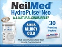 NeilMed HydroPulse Neo. Multi-Speed Electric Pulsating Nasal Siinus Irrigation System 30 Sinus Rinse Premixed Packets.