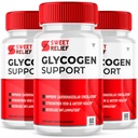 (3 Pack) Sweet Relief Glycogen Toetus liigestele Veresoone Puhastaja Releaf, Sweetrelief Glycogen Support Supplement kapslid, Glükogeen O Neil Glyco Optimizer Cleanse Control Restore (180 kapslit)