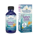 Nordic Naturals Baby's DHA, Maitsestamata - 2 oz - 1050 mg Omega-3 + 300 IU D3-vitamiini - toetab aju, visiooni ja närvisüsteemi arengut imikutel - mitte-GMO - Servings May varieerub