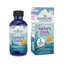Nordic Naturals Baby's DHA, Maitsestamata - 2 oz - 1050 mg Omega-3 + 300 IU D3-vitamiini - toetab aju, visiooni ja närvisüsteemi arengut imikutel - mitte-GMO - Servings May varieerub