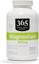 365 poolt kogu toiduturg, magneesium 200 mg, vegan, 250 tabletti