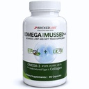 Bricker Labs Omega Cyclo - Mussel Plus UC-II, Premium NZ Green Lipped Mussel Plus UC-II Denatureerimata II tüüpi kollageen, Ultimate Joint Supplement for Joint Health and Comfort, 90 kapslit
