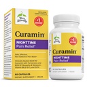 Terry Naturally Curamin Nighttime - Curcumin & DLPA kapslite täiendus - mitte-GMO täiendus tervisliku une ja lõõgastumise toetamiseks - taimsed toidulisandid melatoniiniga - 60 kapslit