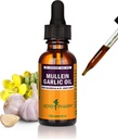 Herb Pharm Mullein küüslaugu taimeõli - sisaldab Calendula, küüslauk, Mullein lill, naistepuna, oliiviõli, 1 Ounce