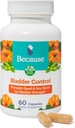 Kuna Põie Relief Supplement koos kõrvitsa Seed Extract - 60 kapslit (1 pudel) - aitab vähendada kiireloomulisust ja sagedust, toetab tugev vaagnapõhja lihased, vegan ja non-GMO, valmistatud USAs