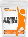 BulkSupplements.com A-vitamiin Palmitaadi pulber - retinoolpalmitaadina, A-vitamiini lisand immuunsuse ja silmade toetamiseks - gluteenivaba, 35 mg serveerimise kohta, 1 kg (2, 2 naela) (pakk 1)