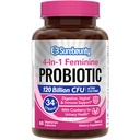 Probiootikumid naistele, 120 miljardit CFU 34 tüved, prebiootikumid, seedeensüümid, Jõhvikas, 4-in-1 naiselik probiootikum, seedetrakt, vaginaalne, immuuntoetus, 60ct