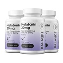 Tasakaalustab melatoniin 20 mg kiire lahustuv tabletid - kõrge potentsi, kiire tegutsemine, loomulik une tugi - uneabivahendid täiskasvanutele - mitte-groggy, ravimivaba valem - 120 unerohtu