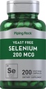 Torustik Pärmivaba Selenium 200mcg | 200 kapslit | Taimelisandi | Mitte-GMO, Gluteenivaba valem