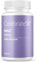 Tähistage vitamiine NAC (N-atsetüültsüsteiini) täiendus, 600 mg kapsli kohta, Gluteenivaba, mitte-GMO, 90 kapslit