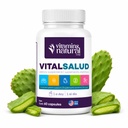 VITAMINS NATURAL CORP-Vital Salud Plus-Organic Immune System Support Supplement koos Nopal kaktus, L-karnitiin Base-Supports luu tervis, vähendab veenilaiendid, parandada naha välimust (60 kapslit)