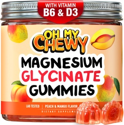 Center-Filled Magneesium Glycinate Gummies 400MG - Suur imendumine lastele, teismelistele ja täiskasvanutele - Lisa une, rahu ja lihaste lõõgastumiseks B6 & D3 - Gluteenivaba & Vegan Sõbralik - 120 Count
