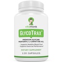 VitaMonk GlycoTraxTM GPLC ekstra suur pudel - 120 kapslit suure imendumisega glütsiini propionüül-L-karnitiini ilma kunstlike täiteaineteta - Glütsiin Propionüül L Karnitiin Täiendus