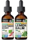 BIO KRAUTER Hawthorn Tinktuur 2 Fl. Oz... Lemon Balm Tinktuur 2 Fl. Oz.