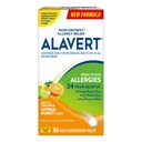 Alavert Allergy 24-tunnine leevendus , tsitrusepurse maitse , suu kaudu lagunev allergia tabletid , mitteuimastav antihistamiin , loratadiin 10 mg , 60 krahv