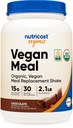 Nutricost Organic Vegan Meal asendamine Shake Pulber (Šokolaad) - sertifitseeritud USDA Organic, Vegan ja Gluteenivaba