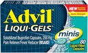 Advil Liqui-Gels Minis, 80 kapslit pudeli kohta (5 pudelit)